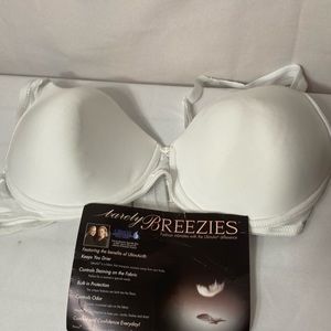 Barely Breezies bra 40c white